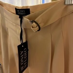 Womens If Only Studio Champagne Pants